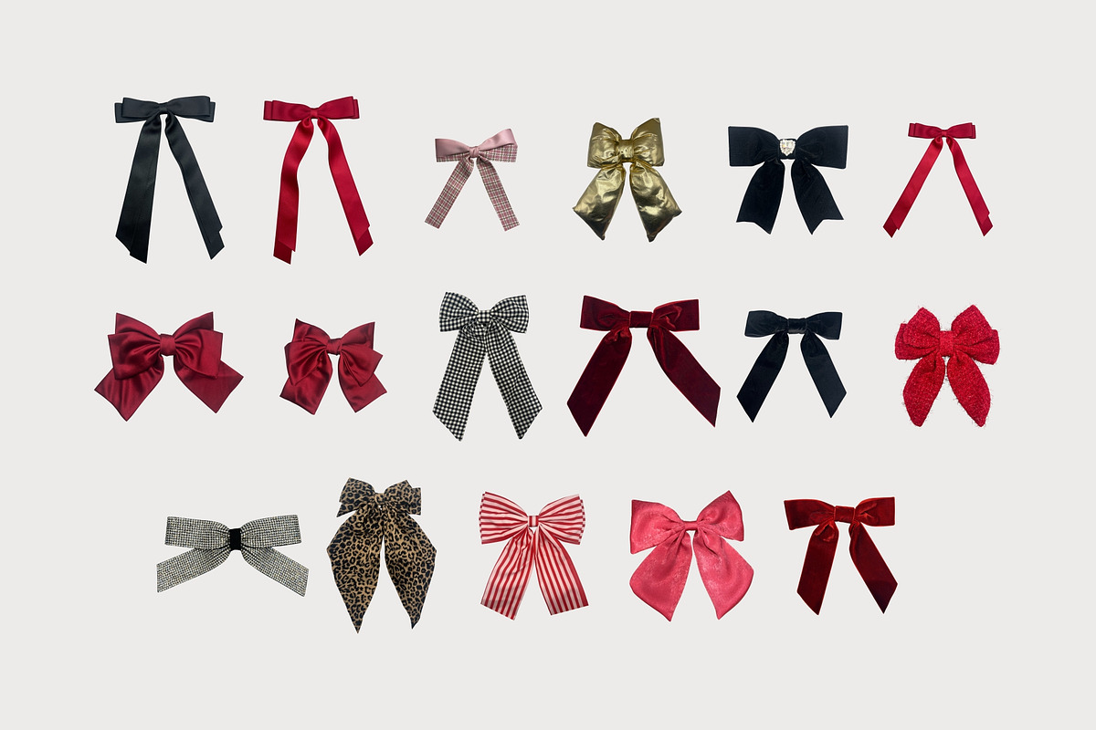 Cute Bows Clipart, a Decorative Illustration by Barkova Nadya (Photo 2 of 7)