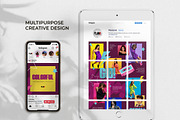 Colorful - Instagram Puzzle Feed, a Social Media Template by Plan B (Thumbnail 4 of 6)