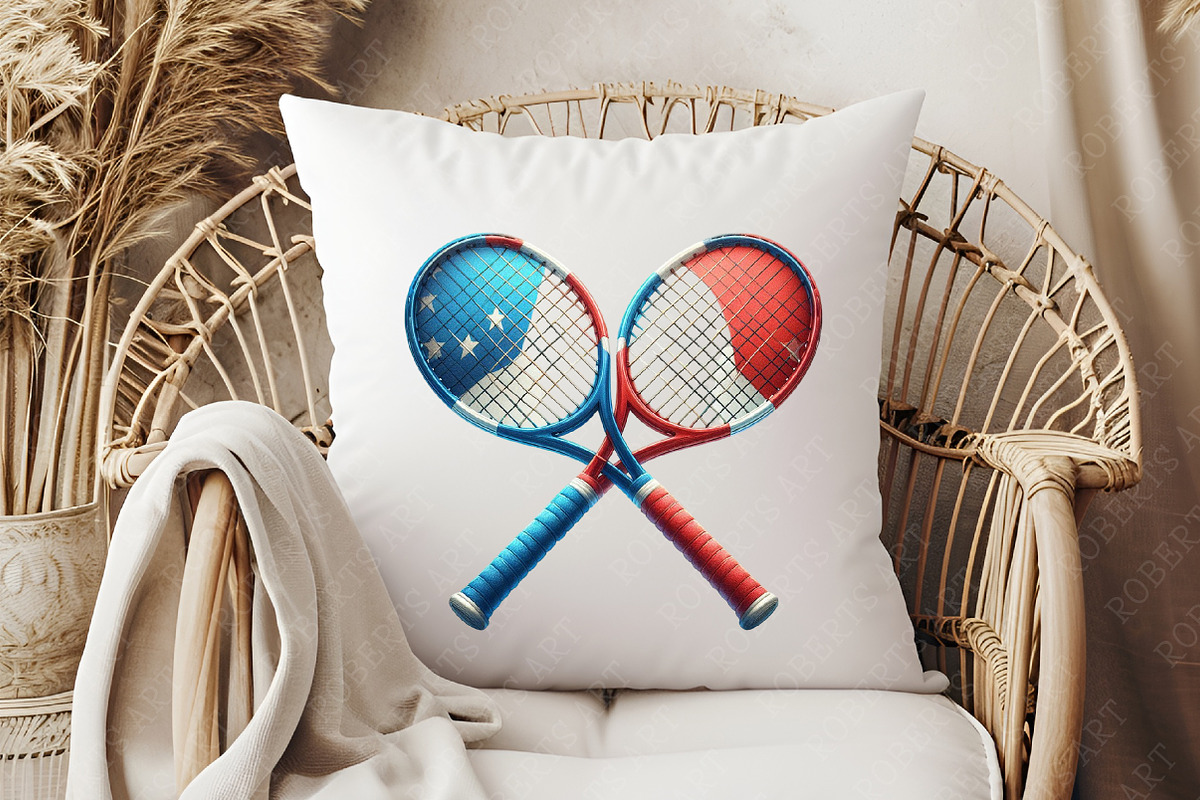 Patriotic Sports Elements Clipart, an Illustration by RobertsArt (Photo 7 of 7)