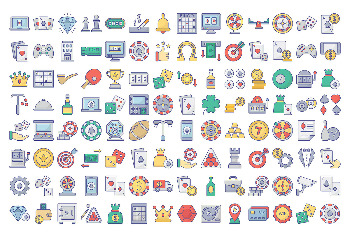 Casino Games Vector Icon Pack, an Icon by Vector Portal (Photo 2 of 5)