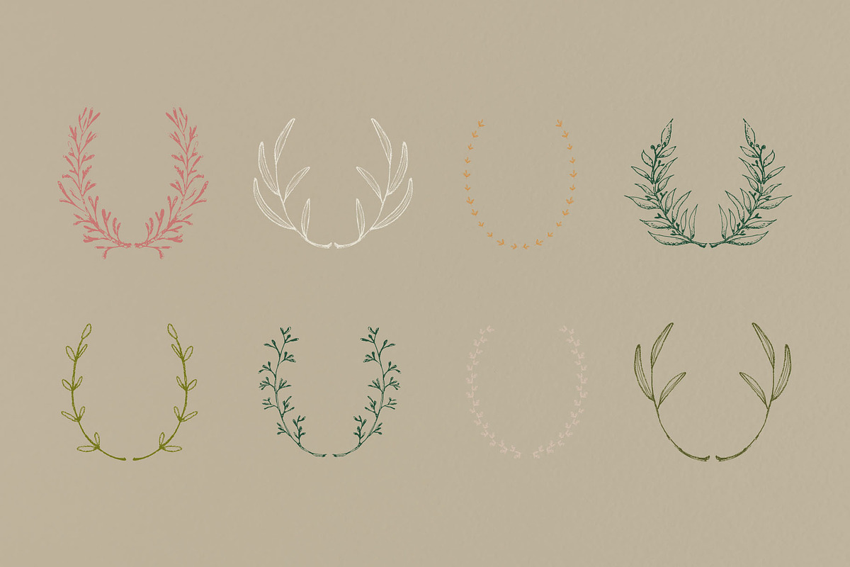 Just hand-drawn leaves, a Decorative Illustration by tinybunnyshop (Photo 6 of 11)