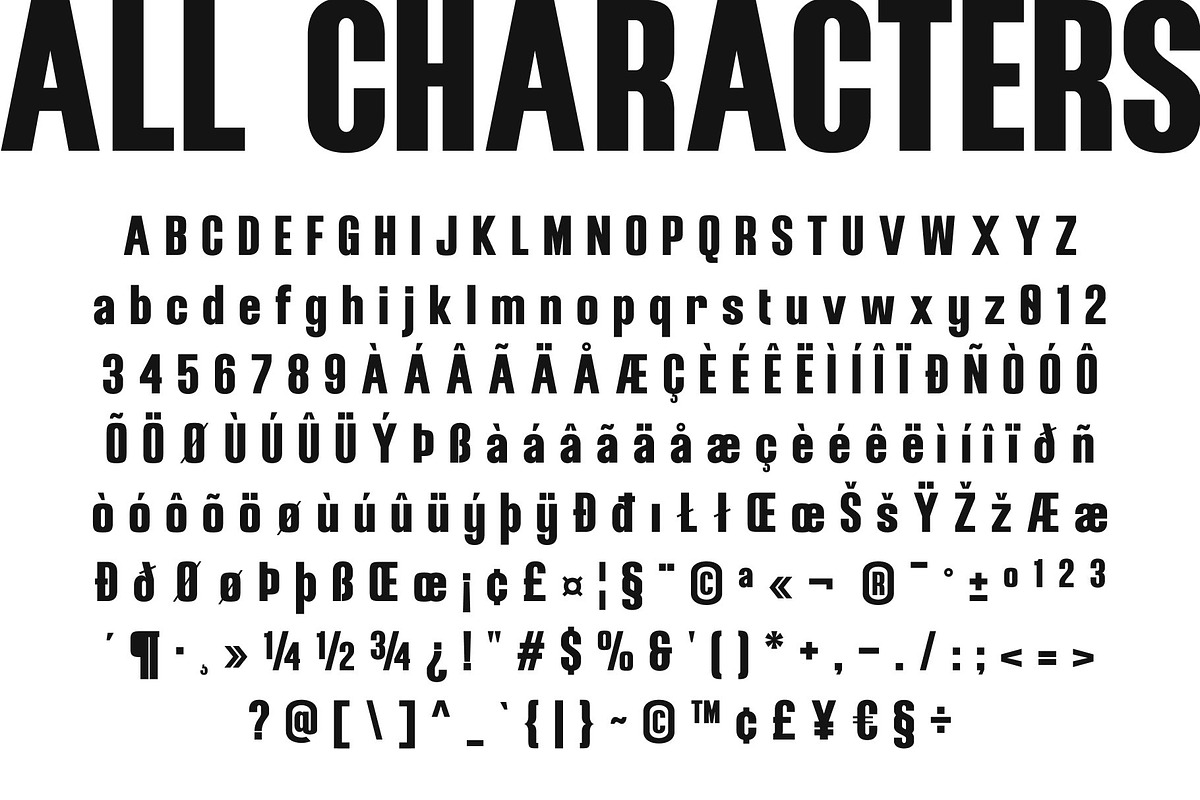 CS Brycel – Condensed Font, a Sans Serif Font by Craft Supply Co. (Photo 8 of 8)