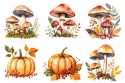 Autumn Flower Pumpkin Designs, an Illustration by CitraGraphics (Thumbnail 5 of 5)