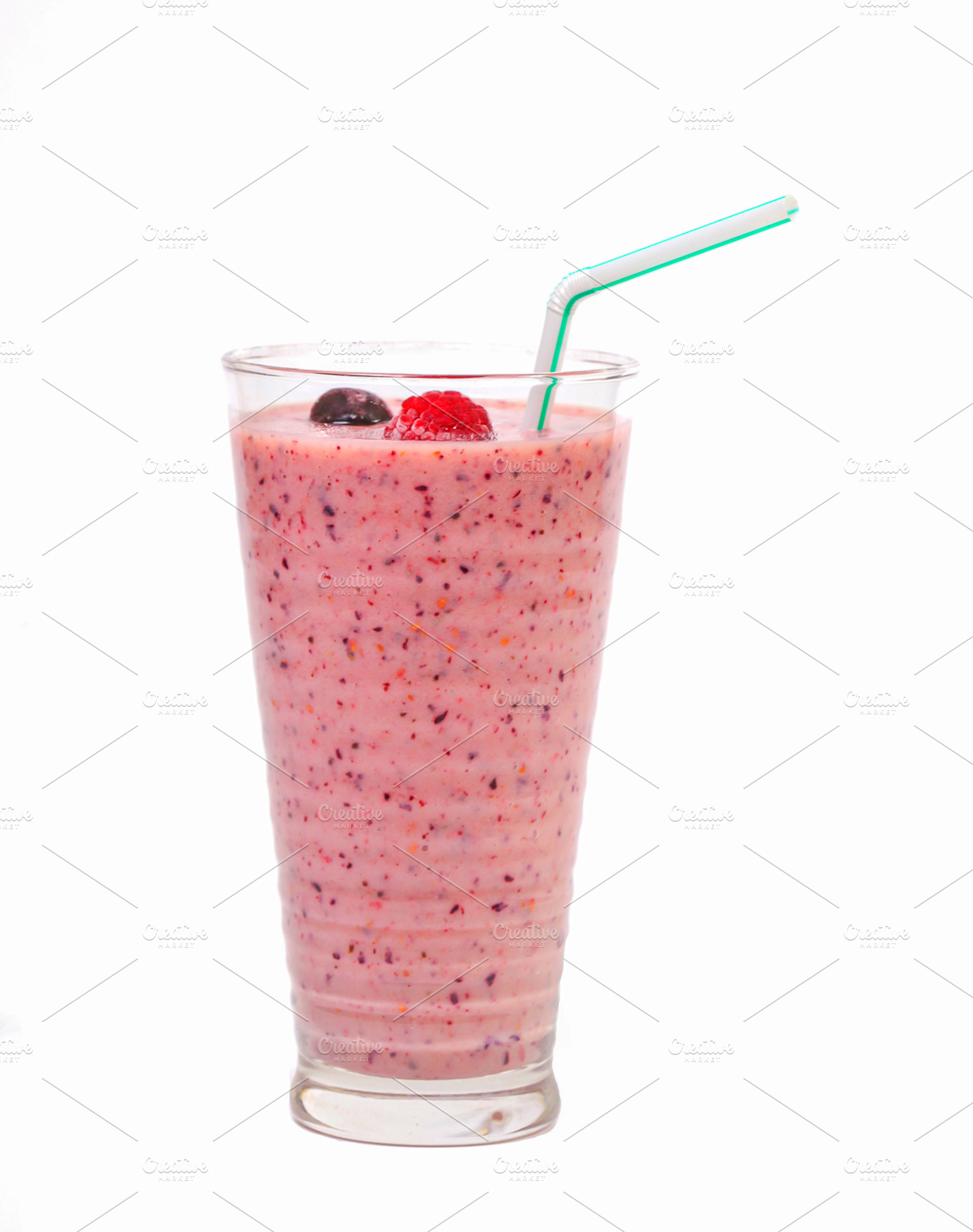 Fruit Smoothie Stock Photo Containing Yoghurt And Fruit