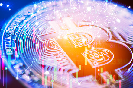 Bitcoin stock market trend chart. Financial stock and Business I, a Business Photo by Ministocker