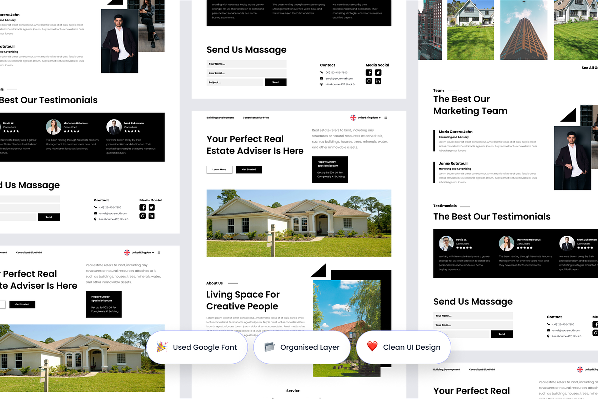 Bohofood- Real Estate Landing Page, a Landing Page Template by Annora Studio (Photo 3 of 5)