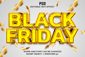 Black Friday Luxury Psd Text Effect