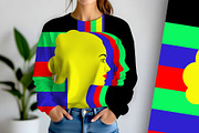 Silhouette of a Woman with Rainbow, a Background Graphic by Sharon Schwalbe (Thumbnail 2 of 6)
