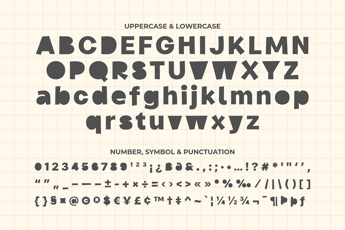 Blocky Delight - A Display Font, a Sans Serif Font by Ainun Jinan (Photo 9 of 9)