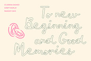 CS Airena Dashed, a Script Font by Craft Supply Co. (Thumbnail 3 of 8)