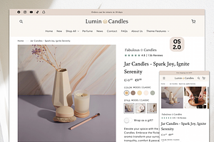 Candles Minimal Shopify Theme