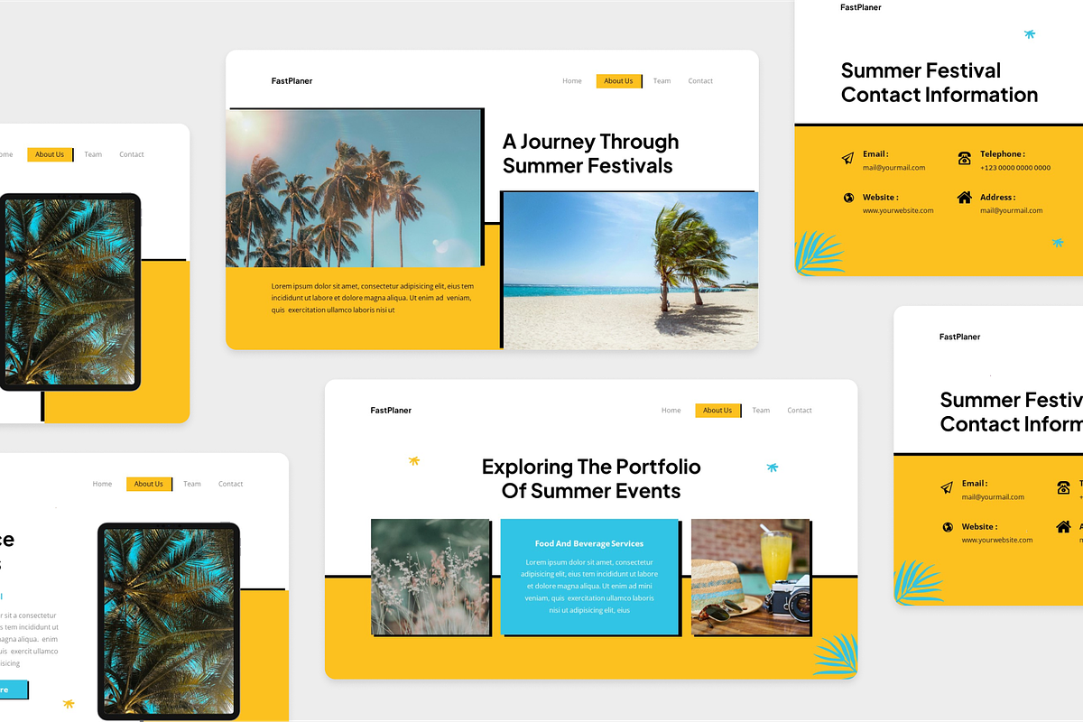 Summer Festival Google Slide, a Presentation Template by Annora Studio (Photo 4 of 5)