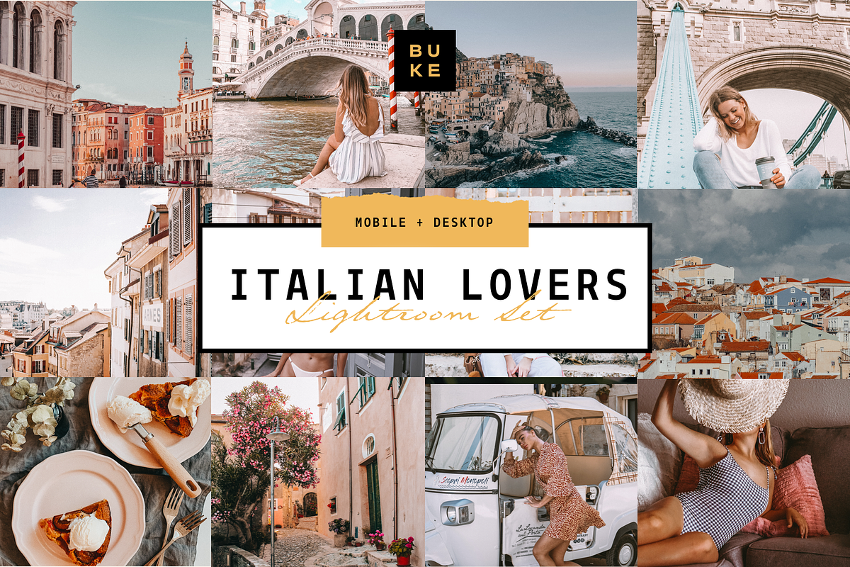 8 Italian Lightroom Preset Bundle, a Preset Add-On by SHOOM HOUSE (Photo 1 of 9)