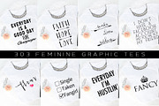Big Bundle-Feminine Graphic Tees, a Background Graphic by iloladesign (Thumbnail 11 of 36)