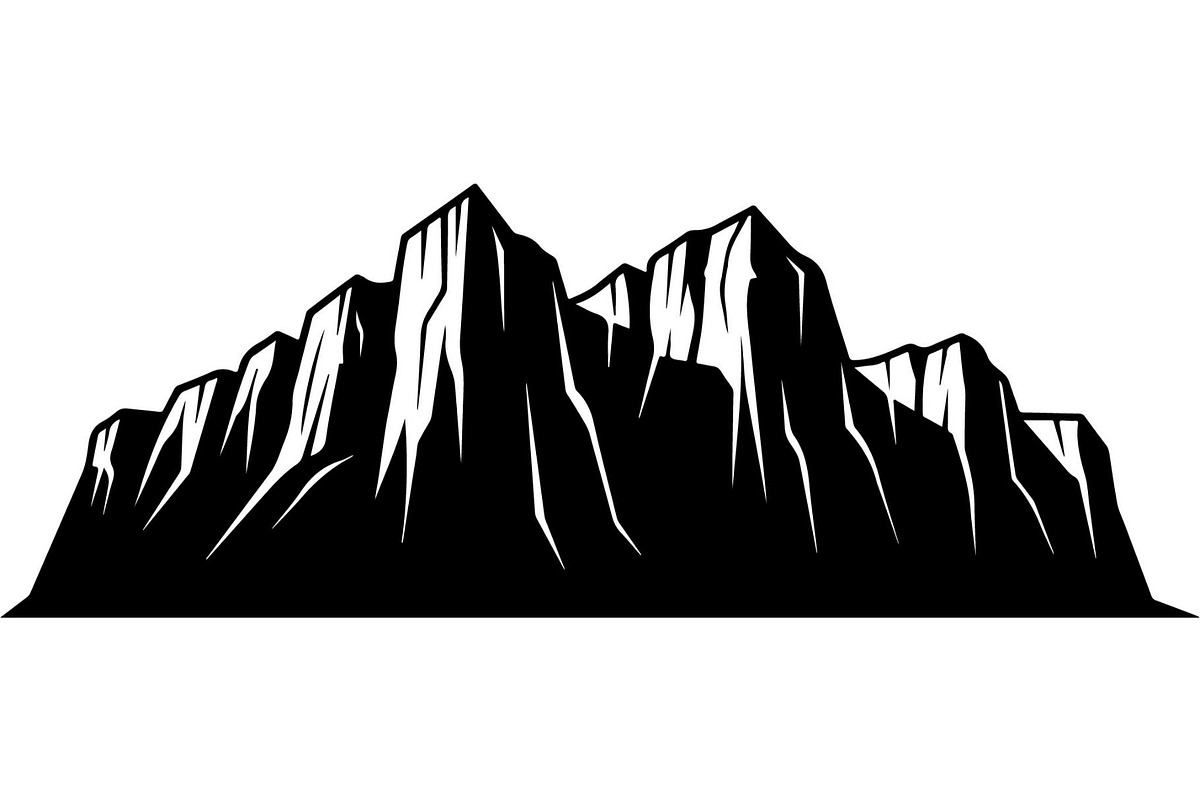 Mountain Skyline Silhouette, an Object Graphic by Designer_Momina (Photo 15 of 20)