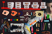 Almost Organized: Desk Collage Pack, an Object Graphic by Purple (Thumbnail 13 of 16)