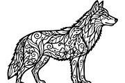 Wolf Silhouette Vector Bundle, an Animal Illustration by Designer_Momina (Thumbnail 12 of 21)