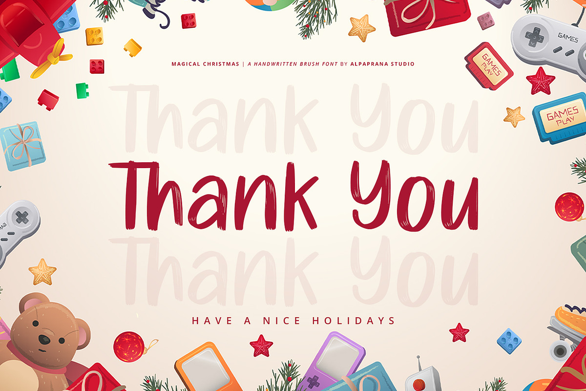 Magical Christmas - Handwritten Font, a Handwritten Font by Alpaprana (Photo 12 of 12)