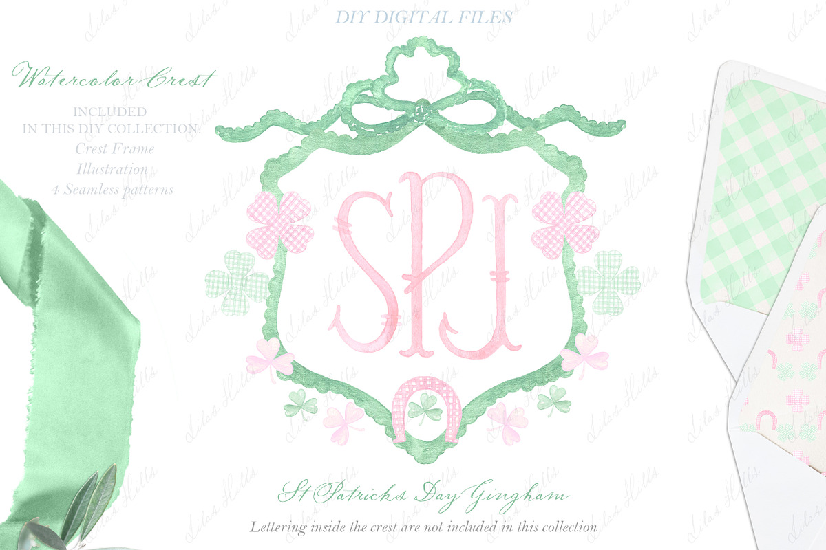 St Patrick's Day  Gingham Crest, a Graphic by LABFcreations (Photo 1 of 4)