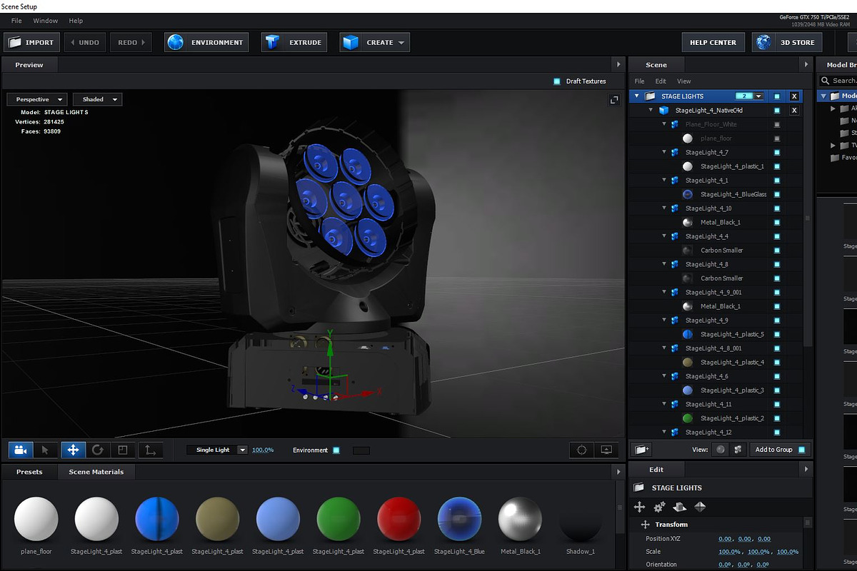 Stage Lighting Collection-14 PCS, an Object 3D Model by akerStudio (Photo 266 of 309)