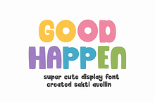 Good Happen - Cute Display Font