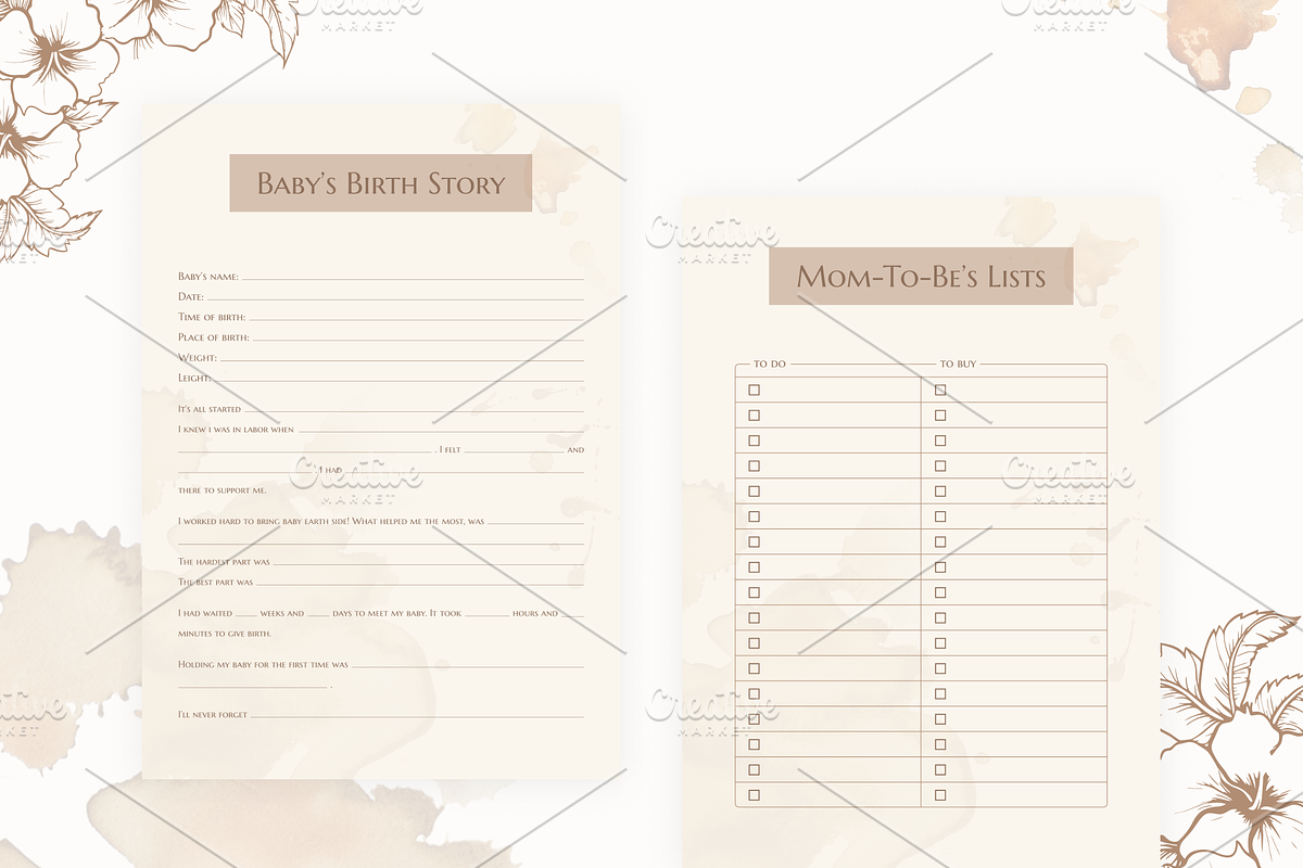 My Pregnancy Planner, a Stationery Template by Digital_Mind (Photo 7 of 10)