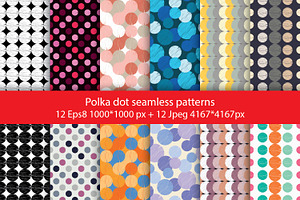 Polka dot seamless pattern., a Pattern Graphic by Shop seamless patterns