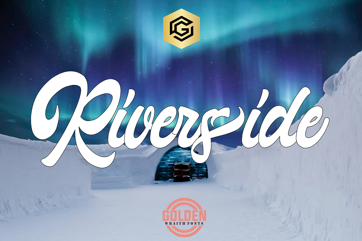 Riverside Font, a Script Font by Golden Wraith