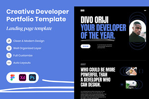 Creative Developer Portfolio Website