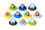 Isometric icons - Book, an Icon by sidmaydesign (Thumbnail 3 of 3)