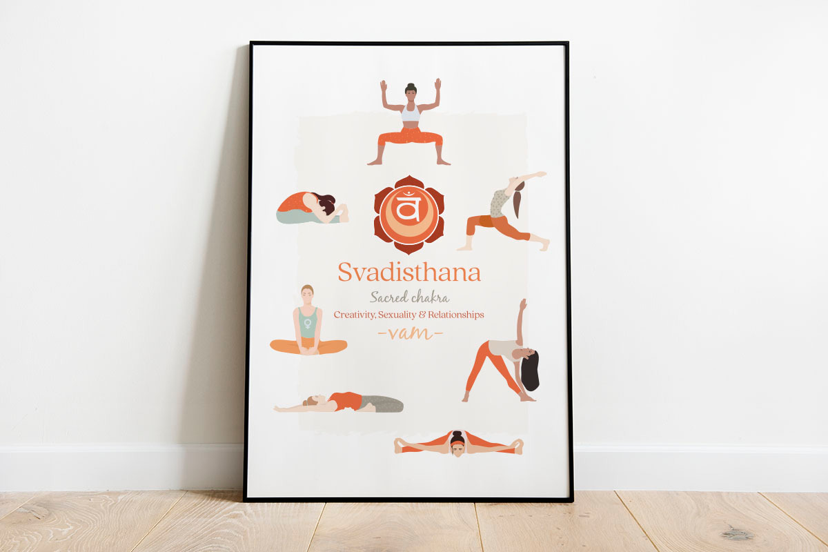 Svadisthana Chakra Yoga Postures, an Illustration by Sunnyfields (Photo 2 of 5)