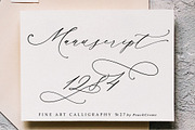 Manuscript 1284 // Calligraphy Font, a Script Font by PeachCreme (Thumbnail 1 of 13)