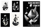 Black and White Geometry, a Decorative Illustration by Digital Art Creations (Thumbnail 3 of 7)