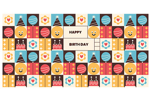 Background for a birthday party., a Decorative Illustration by Creative Backgrounds