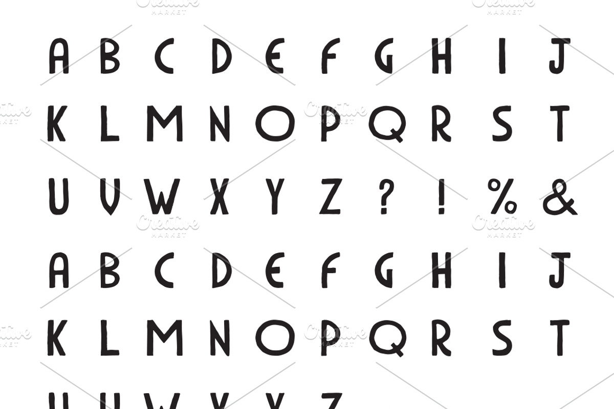 HandDeco 4-Font Family, a Sans Serif Font by Satchel & Sage (Photo 5 of 5)