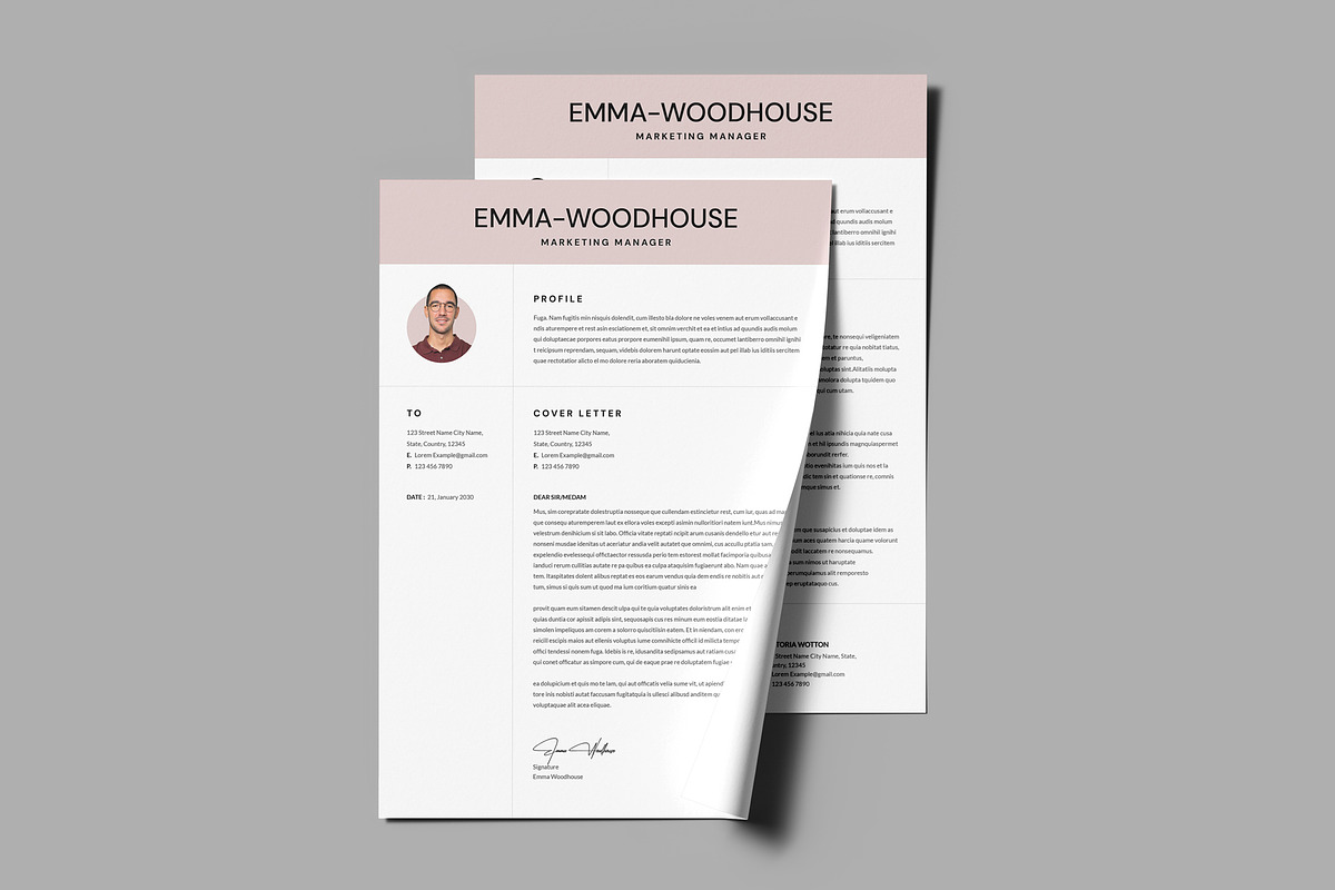 Digital Marketer Resume Template, a Resume Template by PixelStudio (Photo 5 of 6)