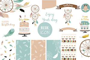 8 Cute Lovely Design Boho Cards3