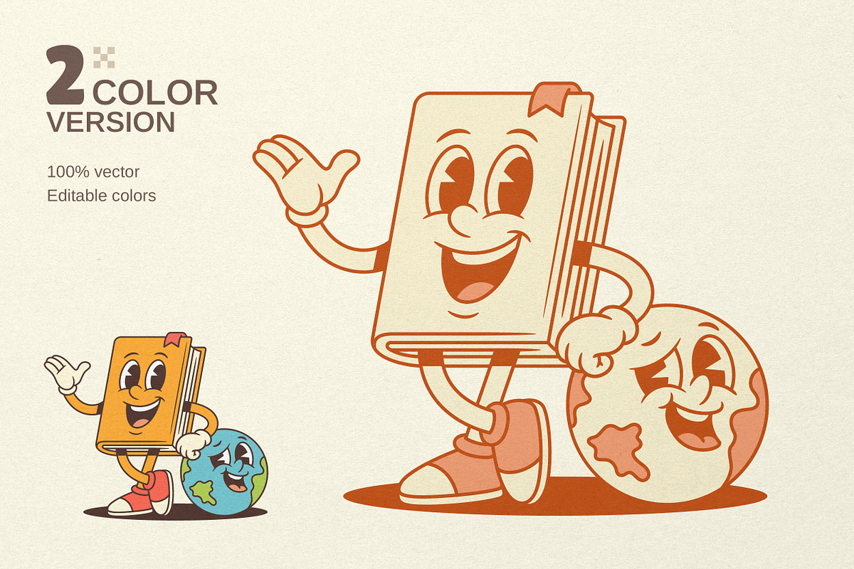 Textbook Cartoon Mascot Character, an Education Illustration by Vasya Kobelev (Photo 7 of 8)