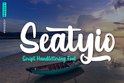 Seatyio, a Script Font by twinstd (Thumbnail 1 of 12)