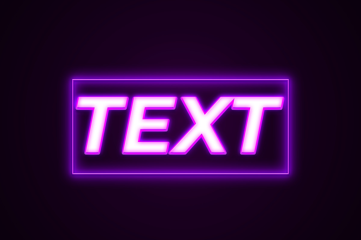 glow neon editable text effect, a Layer Style Add-On by yokbisayok (Photo 3 of 3)