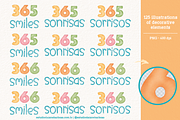 365 Smiles - Cliparts Set, an Illustration by Estudio Daiane Barbosa (Thumbnail 2 of 9)