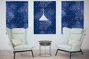 Geometric animals. Night sky., a Background Graphic by lycka (Thumbnail 1 of 7)