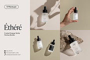 Frosted Dropper Bottle Mockup, a Packaging Mockup by Wildfield Studio (Thumbnail 1 of 15)
