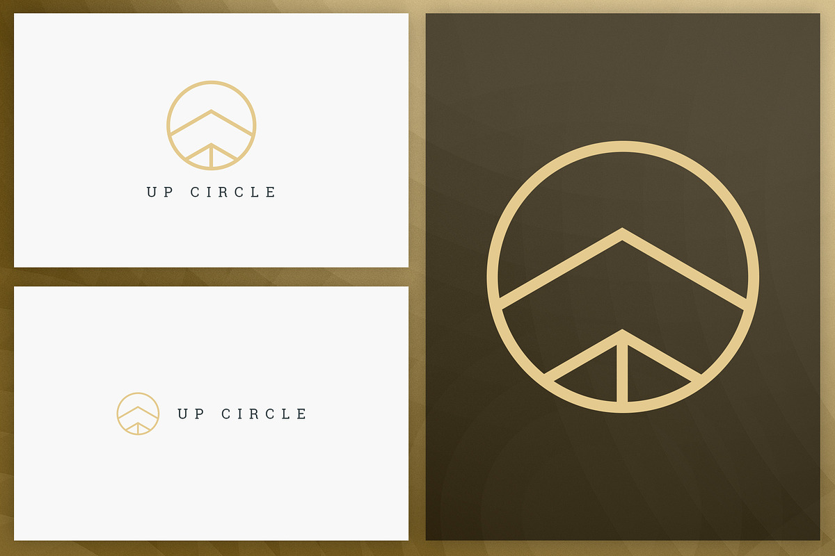 20 Circle geometric logos - outline, a Branding & Logo Template by VP Fonts (Photo 8 of 21)