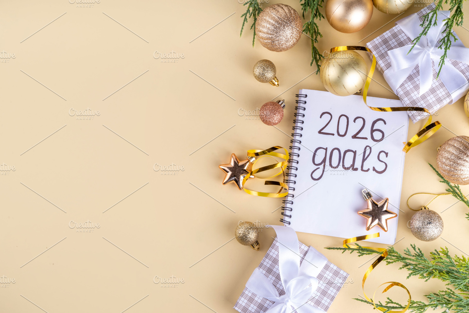 New Year goals List 2026, plan listing of new year beginnings go, a Holiday Photo by Rimma