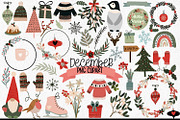December Clipart | Winter Clipart, an Illustration by illuztrate (Thumbnail 6 of 6)
