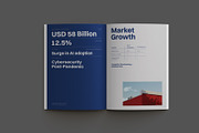 Blue Simple Business Report, a Brochure Template by Neermana (Thumbnail 5 of 12)