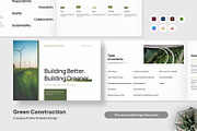 Green Construction Company Profile, a Magazine Template by trabaskriya (Thumbnail 1 of 7)
