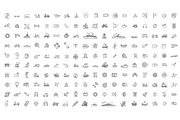 Transport Outline icons, a Transportation Illustration by Tettygreen (Thumbnail 1 of 4)