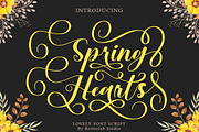 Spring Hearts, a Script Font by Rotterlab Studio (Thumbnail 1 of 7)
